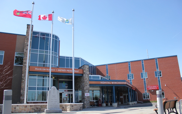 front of hospital